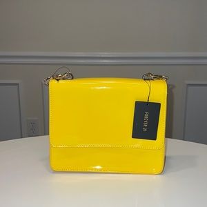 Yellow Patent Leather Bag